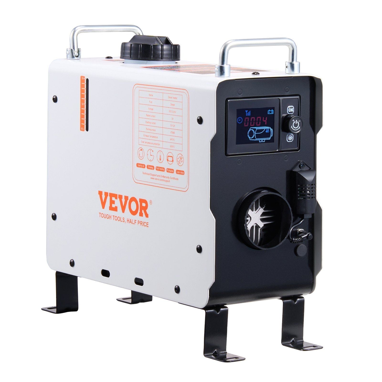 Diesel Air Heater 12V/24V 2KW Bluetooth APP Remote Control for Outdoors