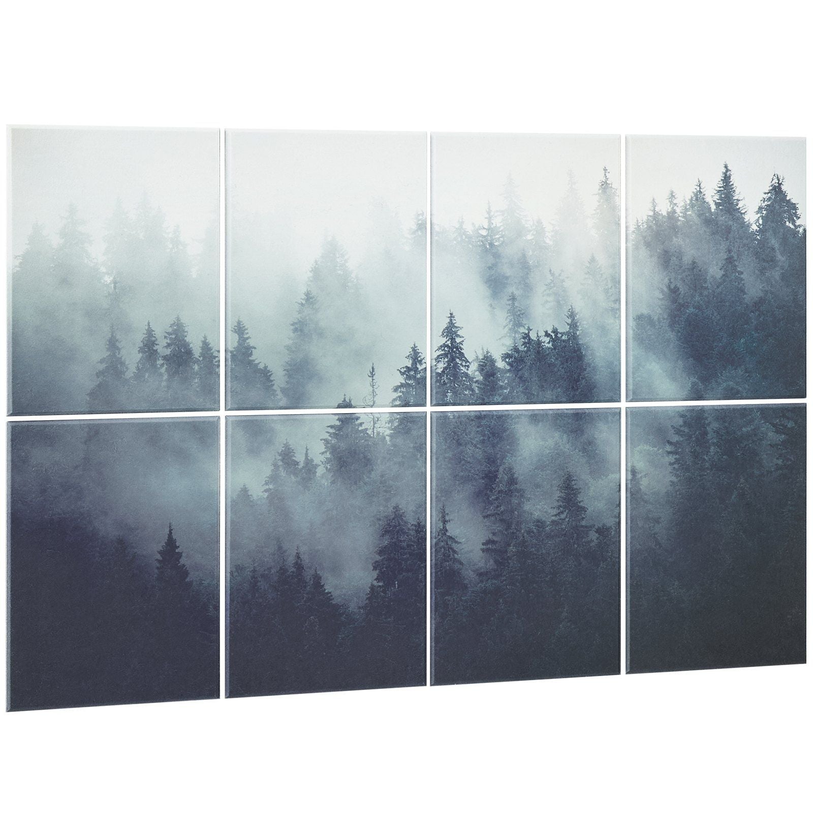 8 Pack Art Acoustic Panels 15.8 x 11.8 inch Self Adhesive for Home Forest