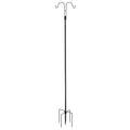 Double Shepherds Hook 8 Pack 76 Inch Heavy Duty Bird Feeder Pole