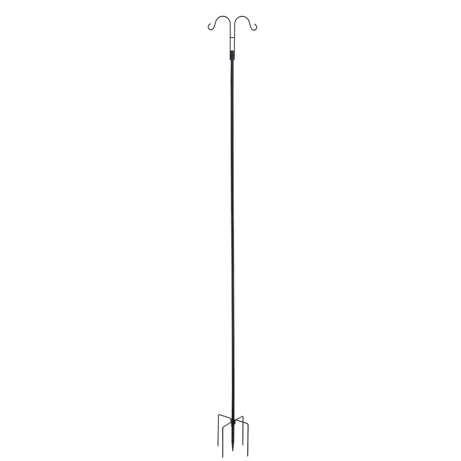 Double Shepherds Hook 8 Pack 108 Inch Heavy Duty Bird Feeder Pole