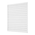 4 x 4 ft Slat Wall Paneling PVC White Garage Slatwall with Modular Design