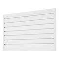 2 x 4 ft Slat Wall Paneling PVC White Garage Slatwall with Modular Design