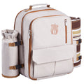 Beach Picnic Backpack Bag for 4 Person with Cooler Compartment Blanket