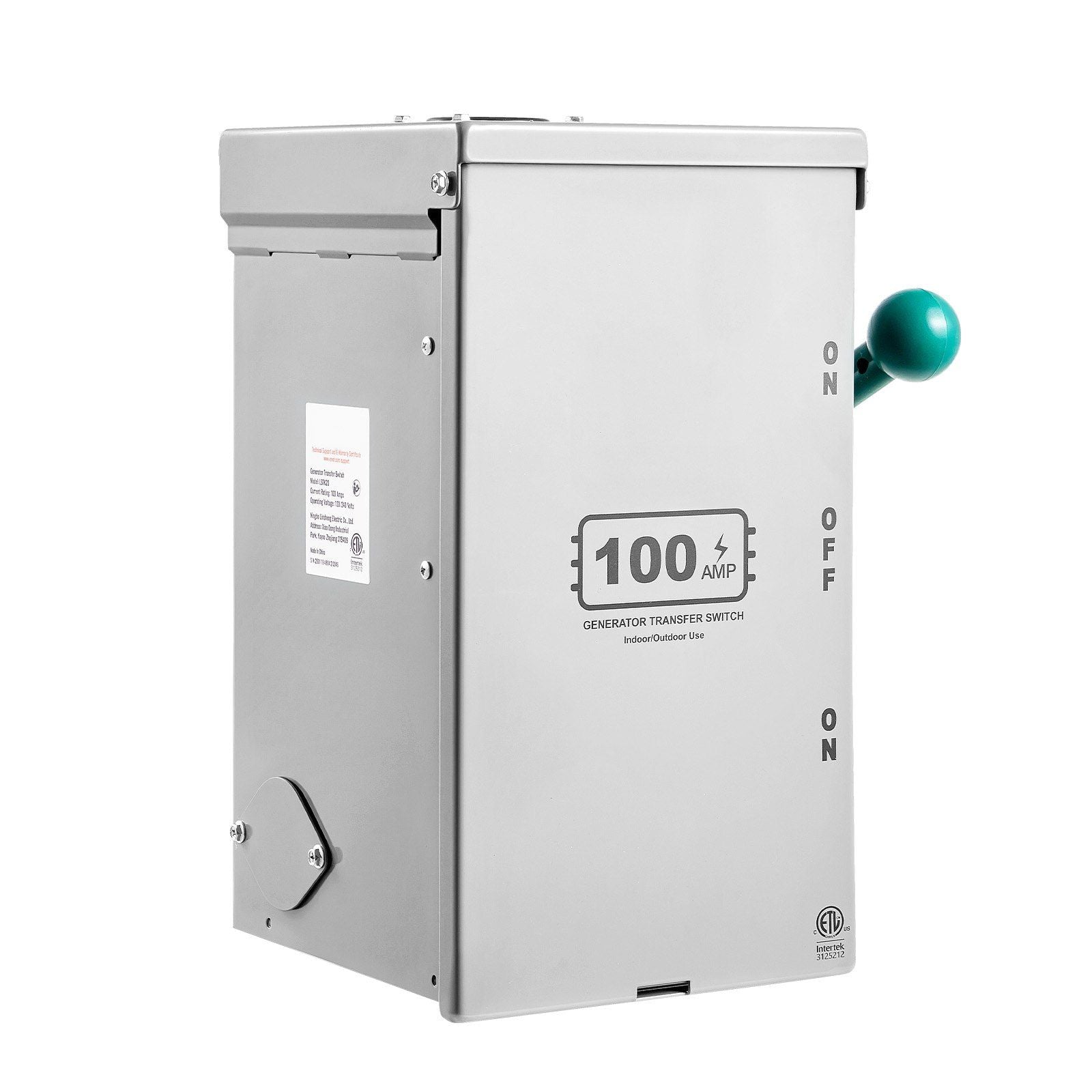 100A Generator Transfer Switch 24000W Manual Transfer Switch 120/240V