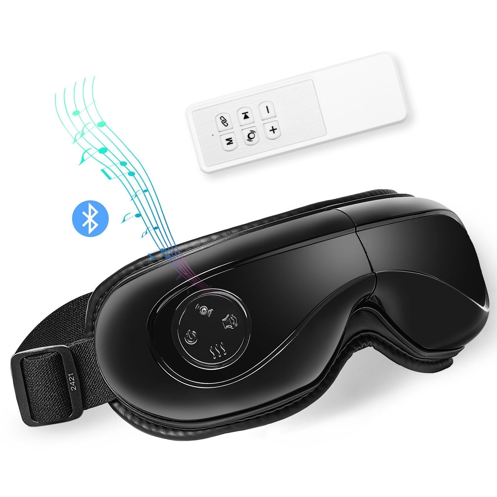 Eye Massager with Heat & Remote Eye Care Device 5 Modes Bluetooth Music