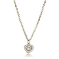 DA086 - IP Rose Gold(Ion Plating) Stainless Steel Chain Pendant with AAA Grade CZ in Clear