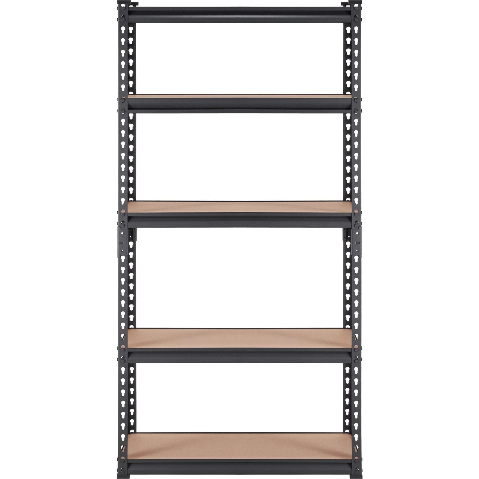 Storage Shelving Unit, 5-Tier Adjustable, 2000 lbs Capacity, Heavy Duty Garage Shelves Metal Organizer Utility Rack, Black, 30" L x 12" W x 60" H for Kitchen Pantry Basement Bathroom Laundry