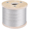 Stainless Steel Cable Railing 3/16"x 250ft, Wire Rope 304 Marine Grade, Braided Aircraft Cable 7x19 Strands Construction for Deck Rail Balusters Stair Handrail Porch Fence