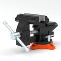 4.5" Bench Vise w/ Anvil 240°Swivel Base Heavy Duty Multipurpose Vise