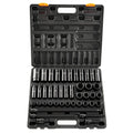 Impact Socket Set 1/2 Inches 43 Piece Impact Sockets, Standard Socket Assortment, 1/2 Inches Drive Socket Set 6-Point Sockets Metric 9-30mm (Standard/Deep)