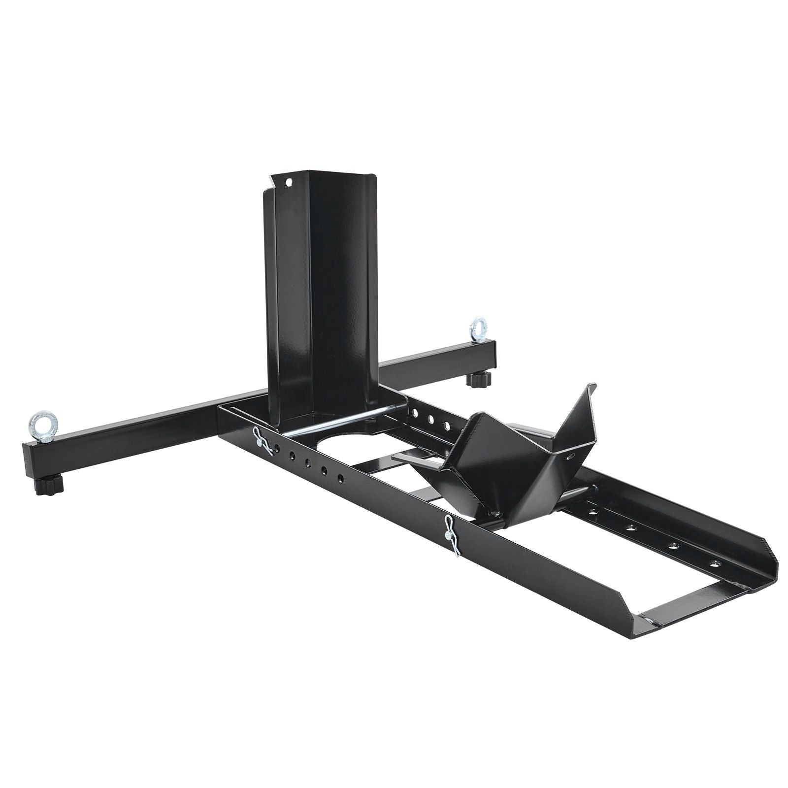 Motorcycle Wheel Chock Upright, 1800 lbs Capacity, Heavy-duty Steel Motorcycle Front Wheel Stand with 6 Adjustable Holes, For 15"-22" Off-Road Motorcycles, Standard Motorcycles