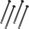 30" Solid Steel Adjustable Desk Legs Office Table Furniture Set of 4 Black