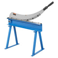 32" Manual Hand Plate Shear for Metal Sheet Processing, Benchtop Cutter with Q235 Material, for Crafts Thick Steel Crafting, Heavy Duty Roll Press Machine for Builders, DIY Enthusiasts