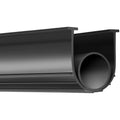 Garage Door Seals Bottom Rubber, U Shape +O Ring Garage Door Weather Stripping, Universal Weatherproof Threshold Buffering Sealing Rubber , 5/16 inch T-ends and 3 3/4 inch Width (16 Ft, Black)