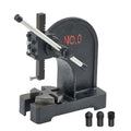 Arbor Press, 0.5 Ton Manual Arbor Press, 4.6" Maximum Height, Cast Iron Heavy-duty Manual Desktop Arbor Press, Precision Hand Press for Stamping, Bending, Stretching, Forming