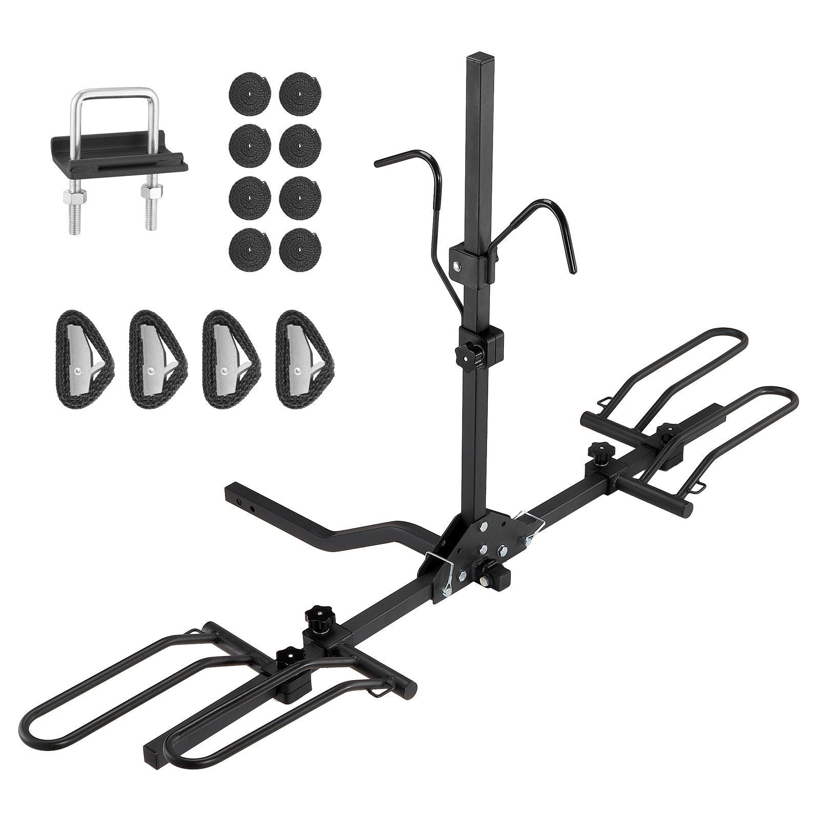 2-Bike Rack Hitch Mount Folding Carrier Car Truck SUV 1.25"/2" Receiver