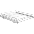 17"W x 21"D Pull Out Cabinet Organizer, Heavy Duty Slide Out Pantry Shelves, Chrome-Plated Steel Roll Out Drawers, Sliding Drawer Storage for Home, Inside Kitchen Cabinet, Bathroom, Under Sink