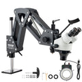 Multi-Directional Microscope with Spring Bracket Ring Light 7X-45X Jewelry