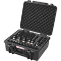 Hard Pistol Cases with Pre-cut PU Foam, Waterproof & Dustproof Hard Gun Case for 1 Pistol, 19.3×17.1×8.3 in Lockable Pistol Case, Black