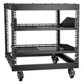 9U 4 Post Open Frame Server Rack Network Enclosure 23''-40'' Adjustable