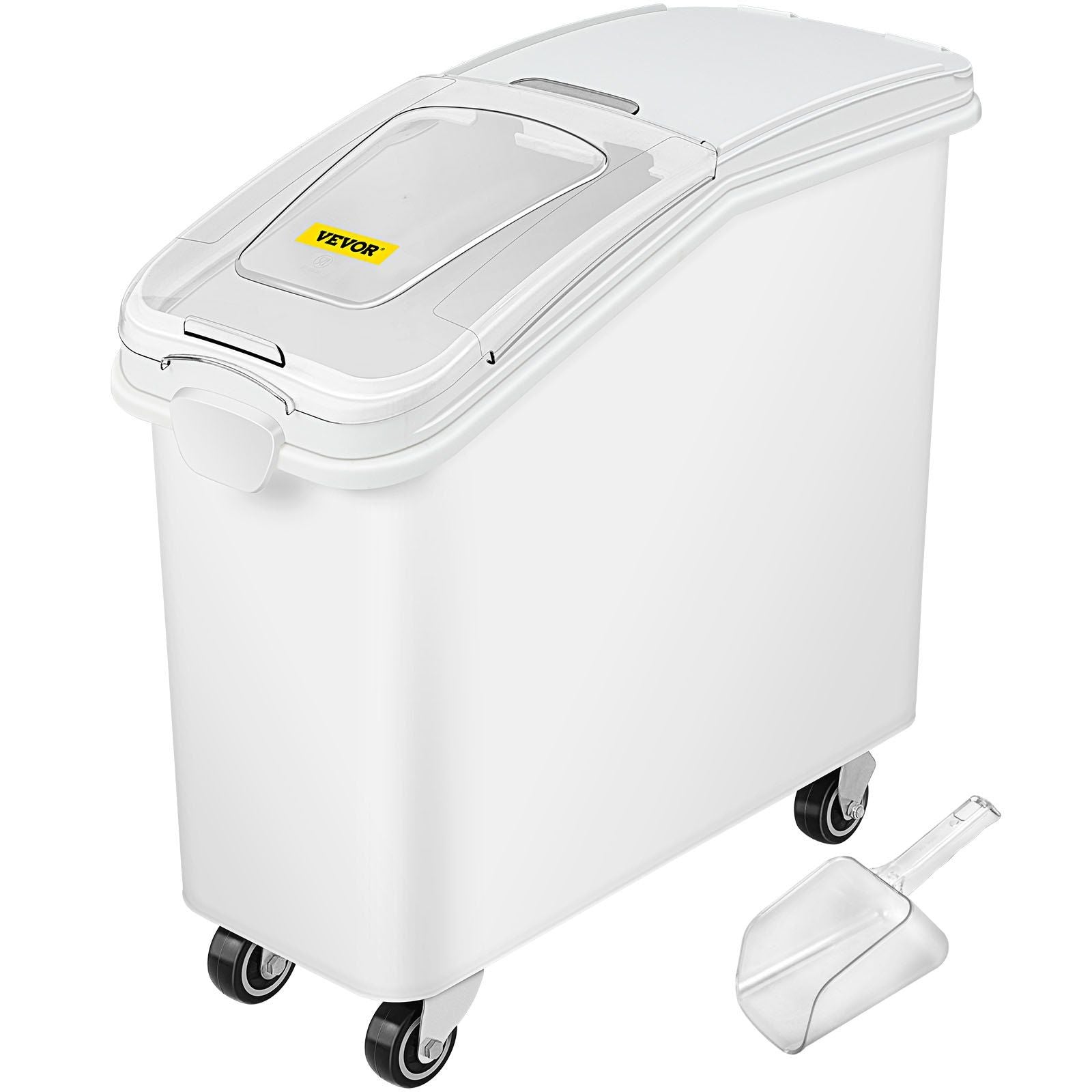 21 Gallon Ingredient Bin with Scoop 400 Cup Ingredient Bin with Sliding Lid Commercial Food Storage for Kitchen