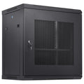 12U Wall Mount Network Server Cabinet, 15.5'' Deep, Server Rack Cabinet Enclosure, 200 lbs Max. Ground-mounted Load Capacity, with Locking Door Side Panels, for IT Equipment, A/V Devices