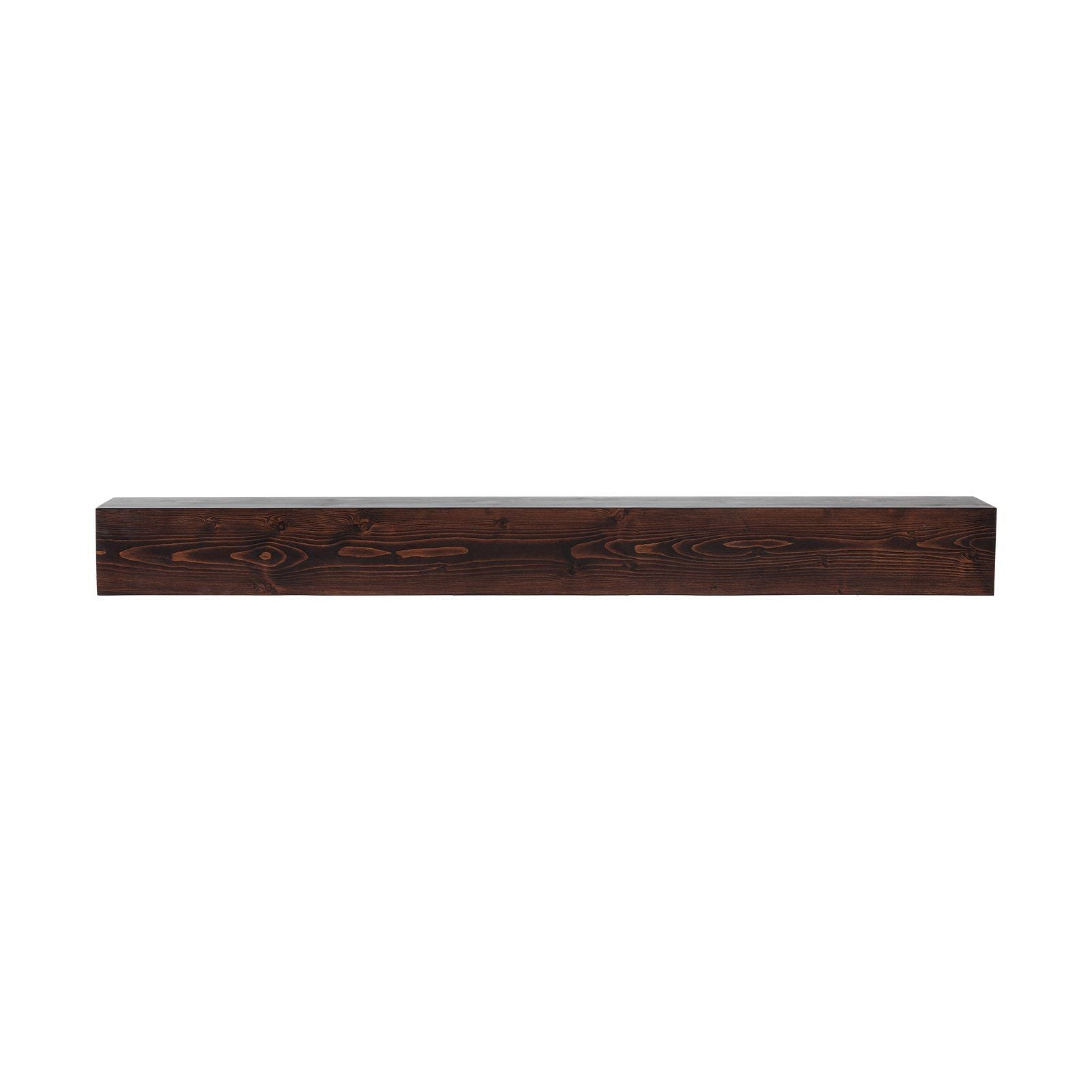 Fireplace Mantel Wood Shelf Floating Rustic Fireplace Mantel 60" Brown