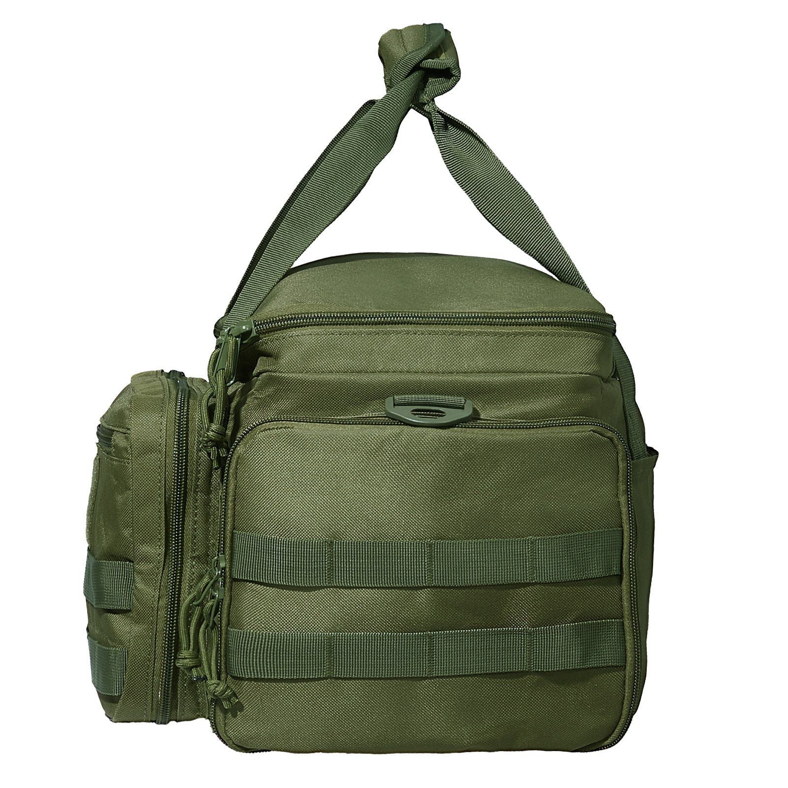 Range Bag for 4 Pistols Tactical Gun Range Bag Single Shoulder Strip Green