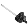 Precision Miter Gauge, Standard Slot 3/4'' x 3/8'', Aluminum Alloy Table Saw Miter Gauge with 15 Angle Stops Adjustable Spring Loaded Plunger and Removable Disc, for Woodworking Tool Table Saw