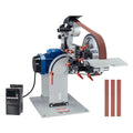 Belt Grinder Sander 72 x 2-Inch Belt Polisher with VFD 3 Grinding Moulds