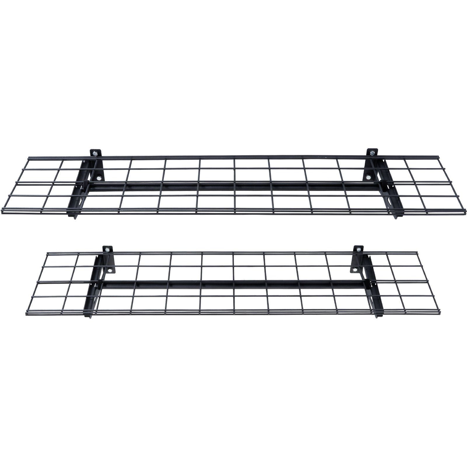 Garage Storage Shelving, 2 Pack, 4 x 1 ft Heavy Duty Garage Shelves Wall Mounted, 400 lbs Load Capacity(Total) Garage Storage Rack Floating Shelves, Suitable for Shop, Shed, Garage Storage
