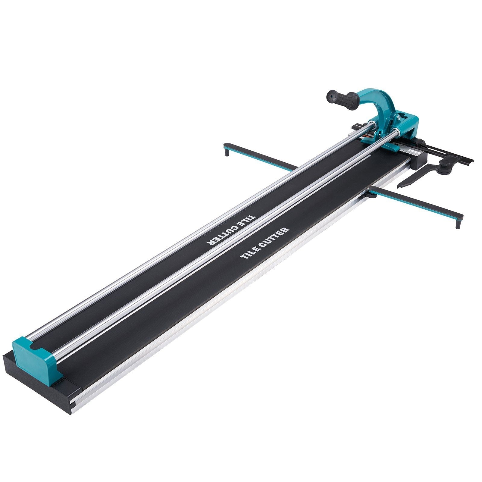 Manual Tile Cutter, 48 inch, Porcelain Ceramic Tile Cutter with Tungsten Carbide Cutting Wheel, Infrared Positioning, Anti-Skid Feet, Double Rails for professional installers or beginners
