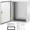 NEMA Steel Enclosure, 20 x 16 x 10'' NEMA 4X Steel Electrical Box, IP66 Waterproof & Dustproof, Outdoor/Indoor Electrical Junction Box, with Mounting Plate