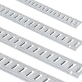 E Track Tie-Down Rail Kit, 24PCS 5' E-Tracks Set Includes 8 Steel Rails & 8 O-Ring Anchors & 8 Tie-Offs with D-Ring, Versatile Securing Accessories for Cargo Motorcycles Bikes, 2000 lbs Load