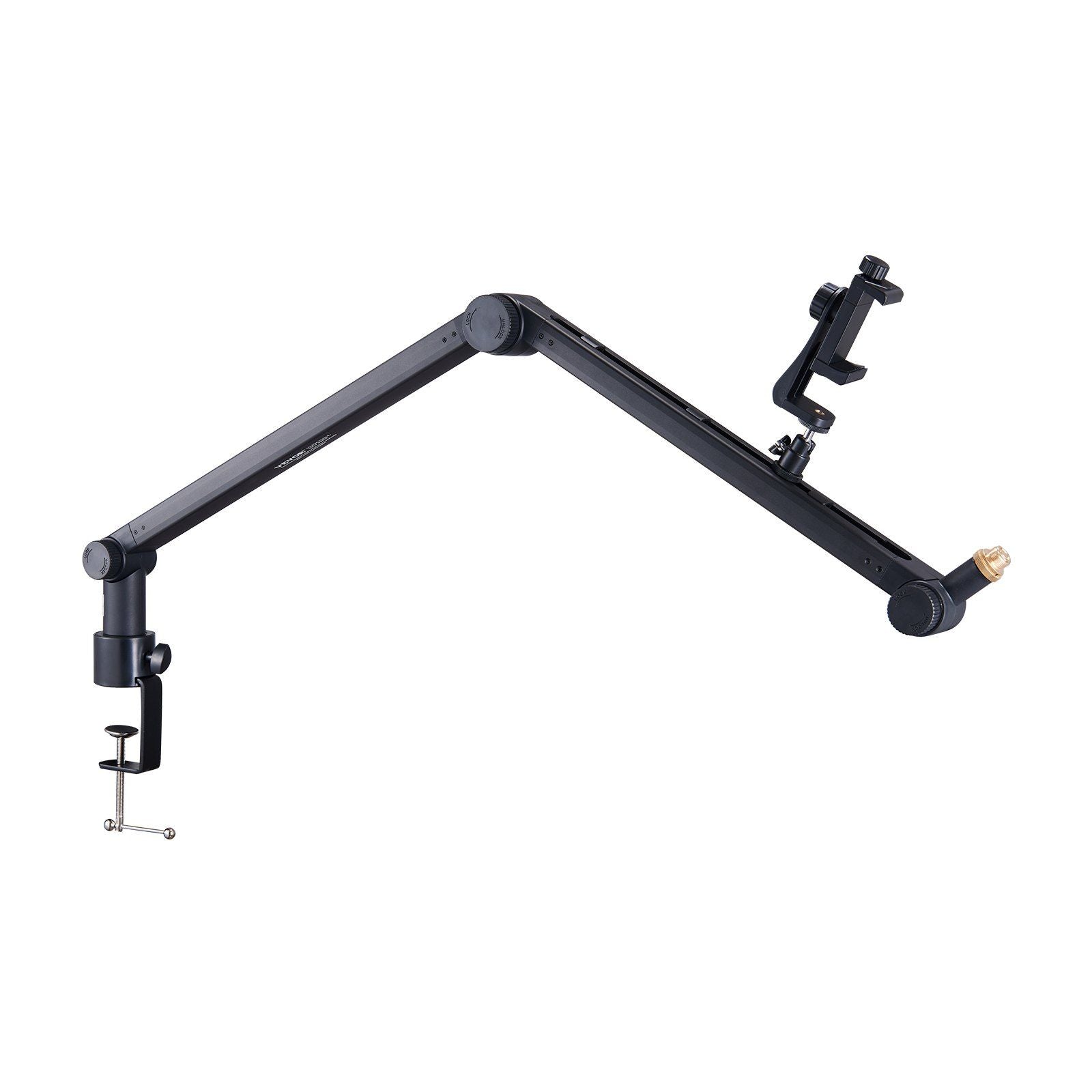 Microphone Boom Arm with Desk Mount, 360° Rotatable, Adjustable Mic Stand with 3/8" to 5/8" Adapter Port, for Recording Blue Yeti Hyperx Quadcast Blue Snowball Shure SM7B Audio Technica