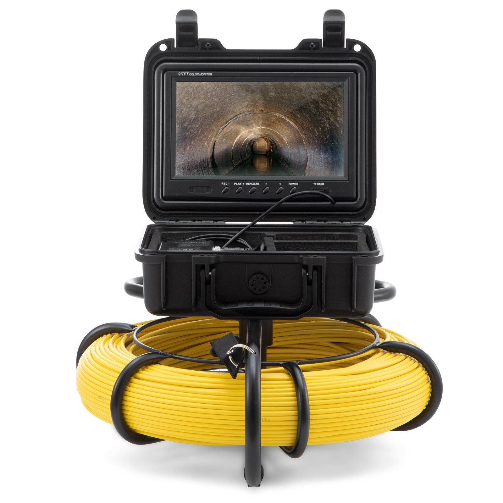 Sewer Camera Pipe Inspection Camera 9-inch 720p Screen Pipe Camera 393 ft