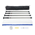 Dust Barrier Poles, 10 Ft Barrier Poles, Dust Barrier System with 4 Telescoping Poles, Carry Bag and 32.8x13.12 Ft Plastic Film, for Interior Decoration, Painting