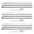 Feather Flag Pole Kit 3 Packs Swooper Flag Pole 16.3 ft with Ground Stakes