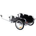 Bike Cargo Trailer, 100 lbs Load Capacity, Heavy-Duty Bicycle Wagon Cart, Foldable Compact Storage & Quick Release with Universal Hitch, 16" Wheels, Safe Reflectors, Fits 22"-28" Bike Wheels
