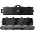 Tactical Range Case, Outdoor Tactical Hard Case with 3 Layers Fully-protective Foams, 50 inch lockable Hard Tactical Range Case with Wheels, IP67 Waterproof & Crushproof