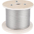 5/32 Stainless Steel Cable, 500FT T316 Wire Rope 1x19 Marine Grade Steel Cable for Deck Railing Brackets Handrail Stair DIY Balustrade