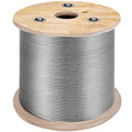 3/16 Inch 7x19 Stainless Steel Aircraft Cable Reel 500FT Stainless Steel Cable T304 Wire Rope Winch Cable Replacement (T304)