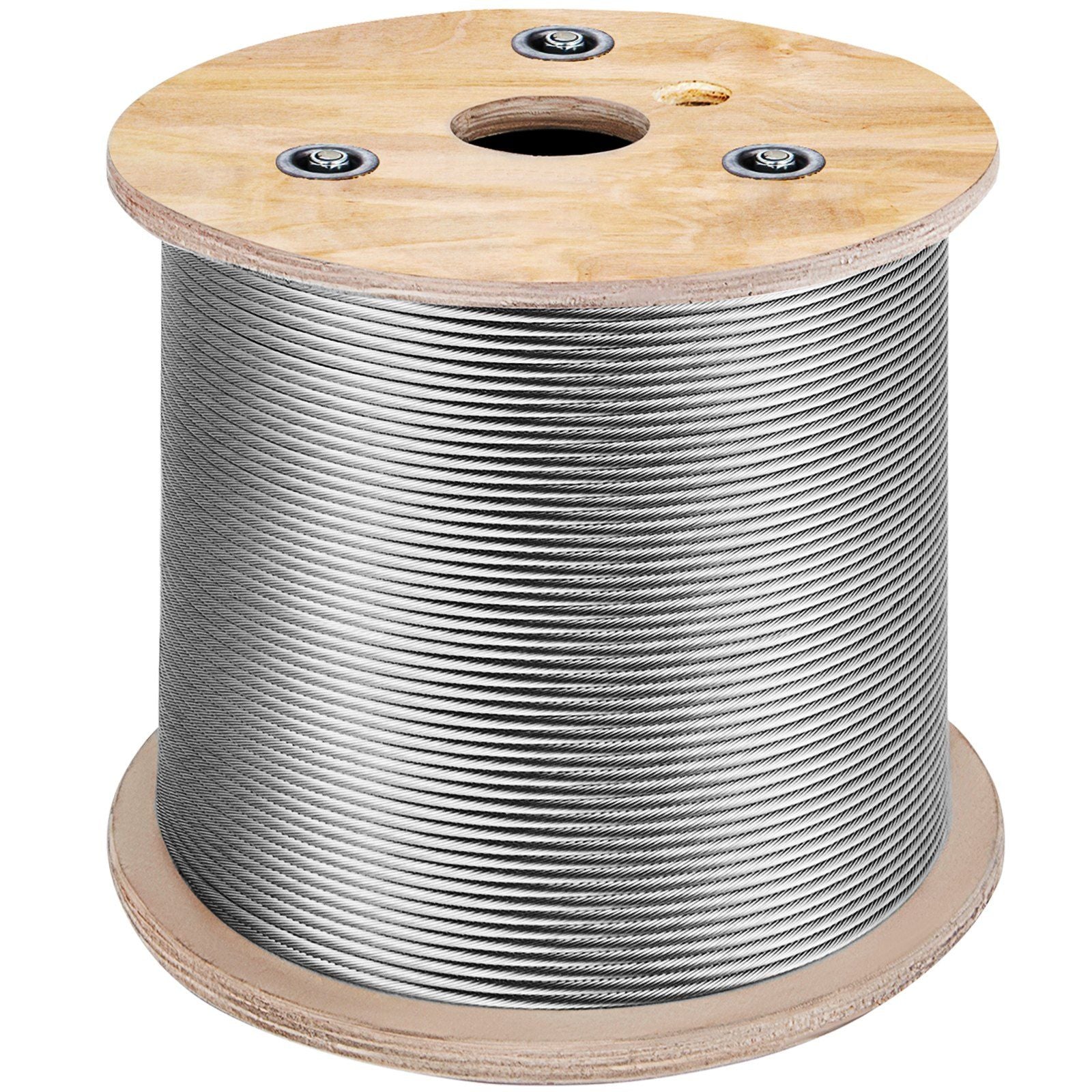 3/16 Inch 7x19 Stainless Steel Aircraft Cable Reel 500FT Stainless Steel Cable T304 Wire Rope Winch Cable Replacement (T304)
