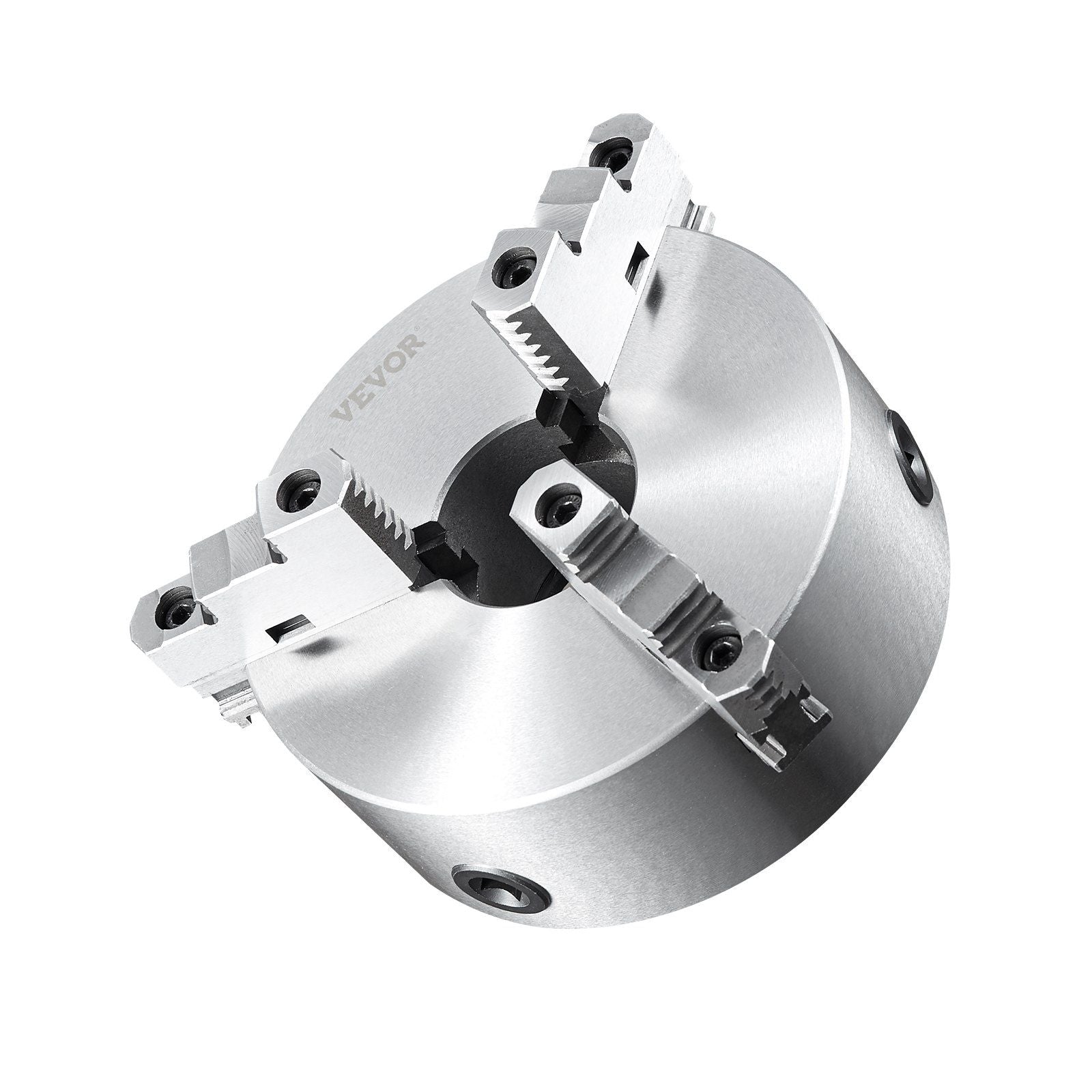 3-Jaw Lathe Chuck, 8'', Self-Centering Lathe Chuck, 0.16-8 in/4-200 mm Clamping Range with T-key Fixing Screws Hexagon Wrench, for Lathe 3D Printer Machining Center Milling Drilling Machine