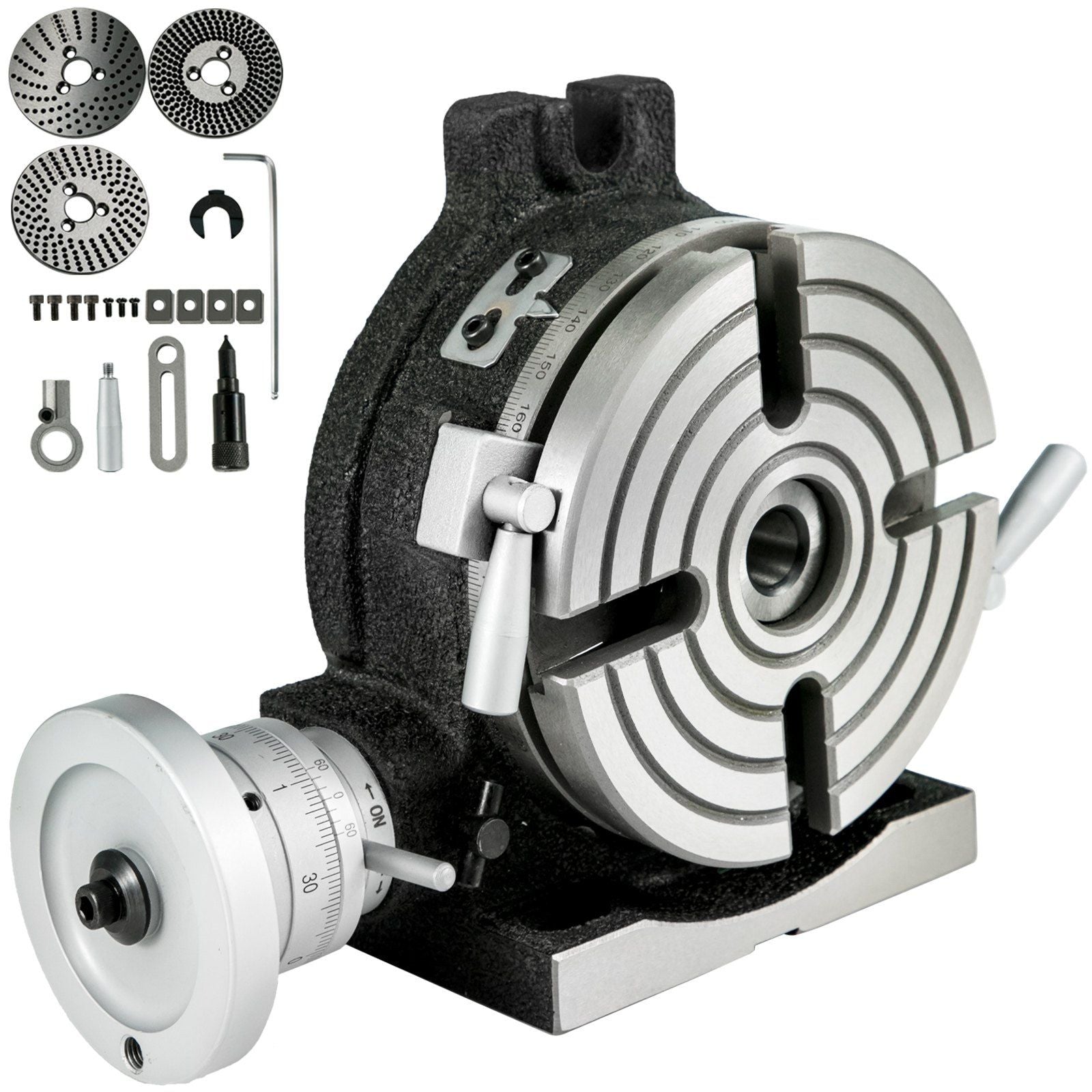 Rotary Table 6"(150 mm)_4-Slot Horizontal Vertical Dividing Plates for Milling Machine