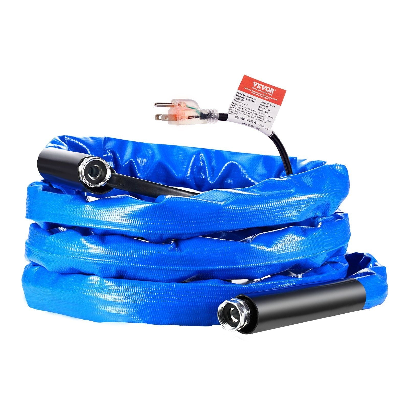 15ft Heated Water Hose for RV -45°F Antifreeze Heated Drinking Water Hose