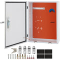 Tesla Charger Station Box, 28\'\' x 20\'\' x 10\'\', Outdoor Cable Box Charging Box Cable Organizer, IP32 Waterproof Dustproof Cool Roll Steel Electrical Enclosure Box, for Tesla Wall Connector