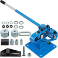 Compact Metal Bender 1"-3" Bench Flat Bar Rod Bending Brake Bender 7 Dies