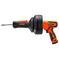 12V Electric Drain Auger, 25FT Cordless Plumbing Snake Auto Feed, Pipeline Snake Drain Clog Remover with Power Drill for 3/4"-2" Pipes, 2.0Ah Battery and Charger Included