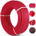 3/4" X 500Ft PEX Tubing Oxygen Barrier O2 EVOH Pex-B Red Hydronic Radiant Floor Heat Heating System Pex Pipe Pex Tube (3/4" O2-Barrier, 500Ft/Red)